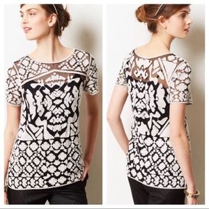 Anthropologie Everleigh embroidered shirt